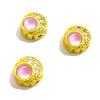 Retención de Color Alta Oro Antiguo Incrustaciones Zirconia Cuentas Espaciadoras Cuentas Sueltas Accesorios Pulsera DIY Collar Pulsera Juguete Cultural Accesorios de Joyería