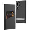 Aplicable a Samsung S24Ultra funda protectora con tapa de cuero de moda con soporte integrado para tarjetas de triunfo funda protectora