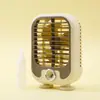 Nuevo enfriador de aire simple de verano, ventilador pequeño con rociador de escritorio con carga USB, ventilador con rociador de agua de tres velocidades