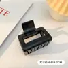 Grampo de Tubarão Quadrado Elegante Retro Coreano Grampo de Cabelo Elegante Acessórios de Cabelo de Celebridade da Internet Francesa Maillard Adorno de Cabeça