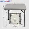 Mesa para Romper Huevos, Mesa de Ajedrez y Cartas, Mesa Cuadrada, Mesa Plegable Portátil de Plástico, Mesa de Mahjong, Mesa para Jugar al Aire Libre