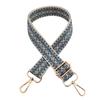 Nueva correa de hombro ancha con diseño de jacquard de diamantes de colores, gruesa y larga, accesorios para bolsos, correa para bolso cruzado.