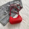 Bolso de Axila de Nicho para Mujer Verano 2025 Nueva Moda Bolso de Hombro Único Cruzado de Alto Valor Bolso de Media Luna con Bloques de Color