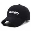 Gorra de béisbol de ala ancha suave con bordado retro de estilo japonés y coreano para mujer, con visera rasgada, moderna para el sol, para hombres y mujeres.