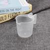 Taza medidora creativa para pastel, taza con escala de plástico, taza con mango de silicona, taza medidora de plástico transparente, taza medidora para hornear de grado alimenticio