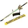Arma fria modelo de arma dragão adormecido espada 30cm zodíaco ouro dragão espada todos os ornamentos de arma de metal modelo