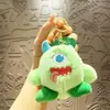 Nuevo Llavero de Peluche de Monstruo Lindo Famoso en Internet Llavero de Coche Ojos Grandes Cadena para Colgar Bolsos Teléfonos Llavero