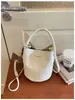 Bolso Cubo de Mano de Diseño de Nicho para Mujer, Nuevo Modelo 2026, de Moda Este Año, Bolso de Mano Estilo Cesta, Bolso de Hombro y Cruzado