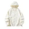 Mesmo estilo de um certo produto de verão de banana, roupa de seda gelada com proteção solar masculina, resfriamento anti-UV, leve, estilo casal, jaqueta, roupa para a pele