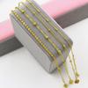 Pulsera de cuentas de transferencia de oro arena de Vietnam simple para mujer, larga duración, no se decolora, joya de oro tipo moneda europea, regalo, venta al por mayor