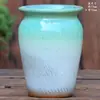 Vasos de Boca Larga para Rosas, Plantas Verdes, Vasos de Argila Roxa, Vasos Altos Artesanais Vintage, Vasos de Cerâmica Grossa Respiráveis para Buganvílias