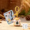 Chaveiro Original de Hamster com Semente de Girassol Figura Fofa de Epóxi Moda Criativa Acessório para Chave de Carro Pingente Requintado para Bolsa