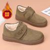Novos Sapatos de Algodão Femininos, Botas de Neve com Velcro, Botas Curtas Leves e Quentes, Botas Aveludadas Espessadas, Botas de Algodão Versáteis com Solado Macio Femininas