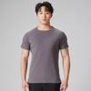 Suéter de Manga Corta Estilo Nuevo Primavera y Otoño Terciopelo Alemán Terciopelo Doble Cara Camiseta de Color Sólido Ropa Interior Camiseta Base Cálida de Manga Media con Cuello Redondo para Hombre