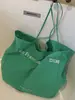 Bolsa Tote Nova Verão 2025 Estilo Coreano Nicho Bolsa Grande de Lona para Mulheres Bolsa de Mão Ombro Nicho Ins