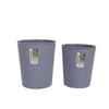 Bote de basura de gran capacidad para uso en oficina y hogar, papelera de color oscuro, contenedor de basura doméstico de plástico sin tapa