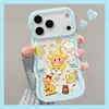 Urso Estrela é Adequado para Capa de Celular Apple Iphone16Promax 17 Transparente 14 Desenho Animado Fofo 13 Suporte 15