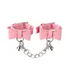 Collar de cuello SM con lazo, esposas, juguetes sexuales para entrenamiento de gatos adultos, collar de cuello de cuero para mujer, accesorios de restricción de bondage