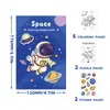 Libro de Pegatinas para Colorear Transfronterizo para Actividades de Fiesta Navideña Infantil, Divertido Libro de Colorear de Dibujo Animado Doodle, Libro de Colorear