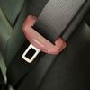 Adecuado para BMW, Mercedes-Benz, Audi, Tesla, funda de hebilla de cinturón de seguridad de cuero ideal, funda protectora de enchufe de cinturón de seguridad anticolisión