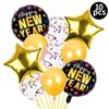 Conjunto Feliz Ano Novo Transfronteiriço 2025 Balão com Tema de Ano Novo Balão de Filme de Alumínio Decoração Festa Anual Suprimentos para Decoração de Atmosfera