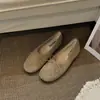 Zapatos Planos de Verano 2026 para Mujer, Estilo Nuevo, Tacón Bajo, Lazo Retro, Suela Suave, Mocasines, Zapatos de Ballet
