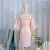 Robe de Noiva Transfronteiriço, Robe de Manhã, Camisola Feminina, Maquiagem de Casamento, Grupo de Madrinhas, Kimono de Casamento, Roupão