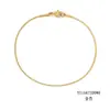 Pulsera de cadena de serpiente redonda simple japonesa y coreana acero inoxidable chapado en oro cuerda para la mano joyería de moda para hombres y mujeres pulsera fina venta al por mayor