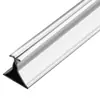 Luz de Techo Integrada Quilla de Acero Acero Inoxidable Materiales para Techos Suspendidos Paneles con Hebilla de Aluminio Juego Completo Tiras de Acabado Accesorios para Quilla Triangular