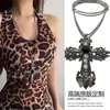 Delicado y sencillo collar con lazo extraíble para mujer, diseño de nicho estilo coreano, accesorio largo, versátil, nuevo artículo primavera/verano 2026