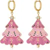 Collar de Árbol de Navidad Rosa Nuevo Transfronterizo Día de San Valentín Navidad Ajuste Exquisito Lindo Colgante de Árbol de Navidad
