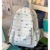 Mochila de Alto Valor Estético para Estudantes Universitárias, Mochila Leve Simples e Única para Meninas do Ensino Fundamental e Estudantes do Ensino Médio, Mochila de Costas Dupla Fresca e Estilosa