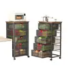 Armario de Almacenamiento Estrecho para Cocina con Cajones Deslizables, Cesta Multifuncional para Frutas y Verduras, Estante de Almacenamiento Multicapa para el Lado del Refrigerador