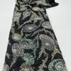 En Stock Tejido de Malla Bordado 3D de Tencel Tejido con Lentejuelas Bordado con Cuentas Vestidos de Gala Vestidos de Escenario