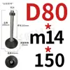 Varilla Niquelada Taza de Pie de Nylon Tornillo Accesorios de Perfil de Aluminio Soporte de Pie de Ajuste Direccional Tornillo para Piso M8-M24