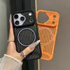 Para iPhone 18 Pro Max Capa de Telefone Magnética Dissipadora de Calor Estilo Mecha Apple 17 Cobertura Completa Proteção Contra Quedas