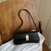 Bolsa de ombro única da moda estilo francês, novo modelo 2026 com fecho, retrô chique para usar sob o braço para mulheres