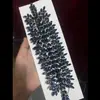 Tocados para Novia Europeos y Americanos Cinturón de Cabello de Pedrería Hecho a Mano Corona de Cabello de Color Full Diamante Accesorios para Vestidos de Boda de Industria Pesada DZ005