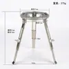 Set de calentamiento de alcohol para uso doméstico, estufa portátil para preparar té, laboratorio DIY de pintalabios hecho a mano, mecha de lámpara de alcohol de vidrio 60ml