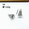 Xizang prata vintage flor de ameixa chifre pingente folha de bambu pulseira corda pingente diy acessórios de pingente feitos à mão atacado