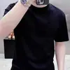 2025 Camiseta Esportiva Casual Versátil Masculina Treino Casual Corrida Roupa Esportiva Cor Sólida Casual Manga Curta Top