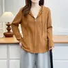 [Especial] Top con Capucha para Mujer Otoño Tallas Grandes Simple Versátil Corte 3D Doble Cremallera 1088
