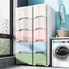 Gabinete de Almacenamiento Estrecho de 20-30 cm Tipo Cajón de Plástico Gabinete Organizador de Cocina Engrosado Gabinete de Baño Gabinete Angosto