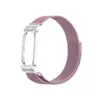 Adequado para moldura de relógio de metal tipo armadura de ar para Google Fitbit, pulseira de metal magnética Milan colorida para Google