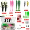 Kit Completo de Iscas Artificiais Spinnerbait Minnow Rã Isca Macia Todas as Camadas de Natação Transfronteiriço