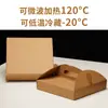 Caixa de Pizza Portátil Biodegradável, Caixa de Embalagem Descartável Personalizada para Comida para Levar, Papel Kraft Espessado, Certificado FSC