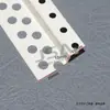 Relleno de Esquina Interior Forma de Doble Párpado para Techo de Pladur Tira Artesanal en Forma de Z Blanca de PVC de la Marca