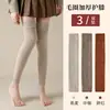 Calcetines Largos Gruesos con Forro de Felpa para Mujer, Calcetines Calientes hasta la Rodilla para Invierno, Calentadores de Piernas Resistentes al Frío