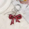 Novo Estilo Coreano Dongdaemun Pingente de Chaveiro de Celular de Acrílico com Laço, Estilo Menina, Acessório de Bolsa e Corrente para Calça