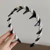 Elegante Diadema de Perlas para Mujer, Accesorio para el Cabello de Corona Alta, Diadema para la Frente, Diadema para Lavarse la Cara con Dientes, Nuevo Accesorio para el Cabello, Pinza para el Cabello